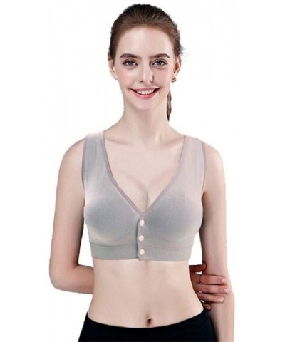 Super Comfort Bras for Women Seamless Wireless Beauty Sleep Bra-with Removable Padde - Grey - CA18ZSEUXIG $26.98 Bras