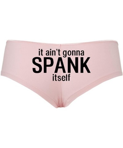 It Ain't Gonna Spank Itself Boy Short Panties - It Aint Gonna Spank Boyshort Underwear - Black - CB18SOI3935 $20.37 Panties