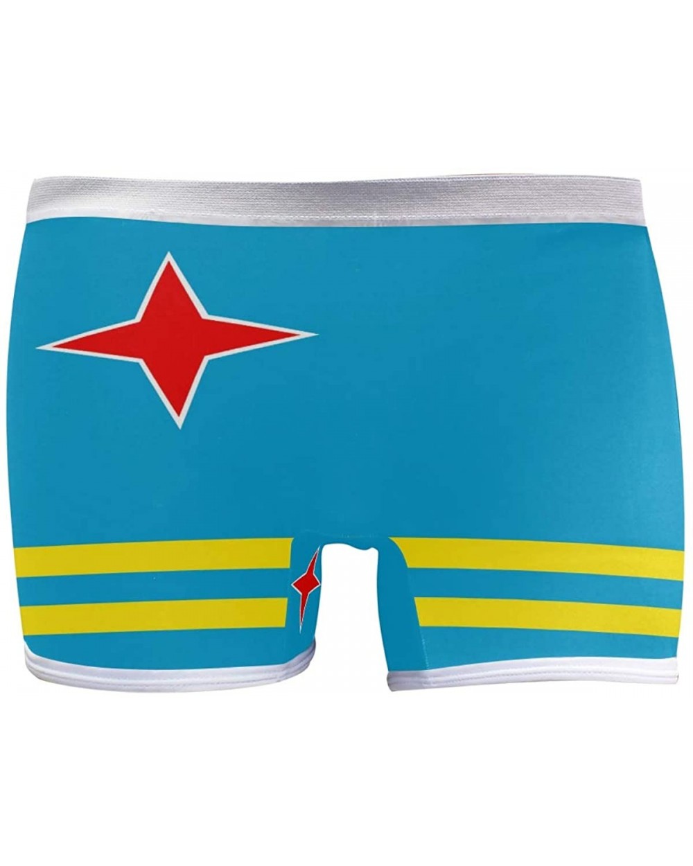 Women's Seamless Boyshort Panties Australian Flag Underwear Stretch Boxer Briefs - Aruba Flag - C518TDADWNY $30.93 Panties