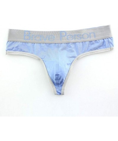 Underwear for Men- Men's Sexy Thong Underwear Low Rise Bikini T-Back G-String - Light Blue - C5196EYYCYS $12.33 G-Strings & T...