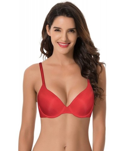 Women's Plus Size Full Coverage Padded Underwire Bra-1 or 2PK - Red - CC18RY8682I $25.68 Bras