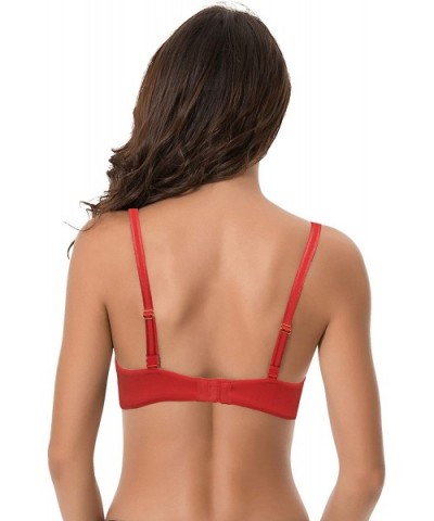 Women's Plus Size Full Coverage Padded Underwire Bra-1 or 2PK - Red - CC18RY8682I $25.68 Bras