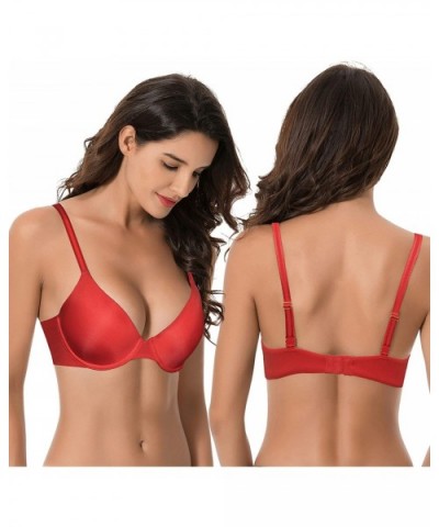 Women's Plus Size Full Coverage Padded Underwire Bra-1 or 2PK - Red - CC18RY8682I $25.68 Bras