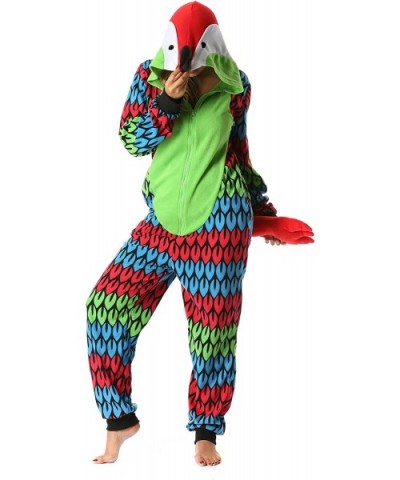 Parrot and Flamingo Adult Onesie Pajamas - Parrot - C51859NT7TM $54.47 Sets