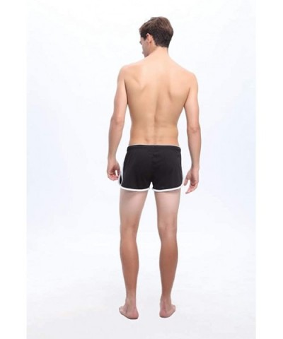 Summer Low Waist Casual Cotton Woven Men's ARO Underwear - Black - CF18A8C5TRQ $20.57 Boxers