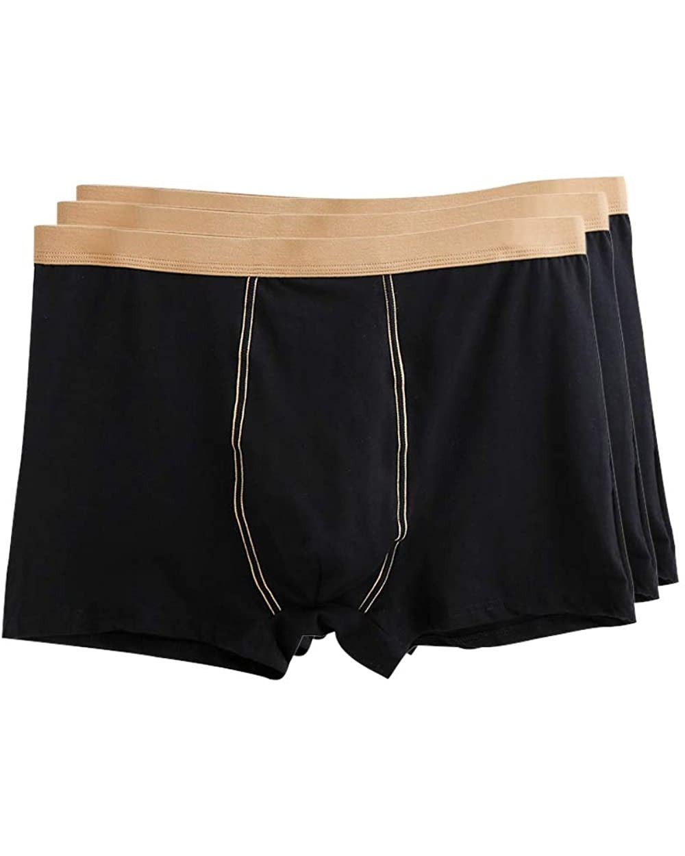 Boxer Shorts - Plus Size Panties Men Stretch No Trace Soft Boxers Panties - Style 04(3pcs) - C518NU5RKLK $46.44 Boxer Briefs