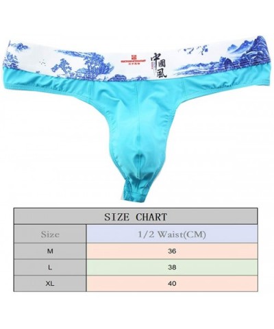 Men's Thongs Underwear Briefs Wide Waistband Athletic Supporters High Cut Bikinis Breathable Underpants - 1pc - CX194250N83 $...