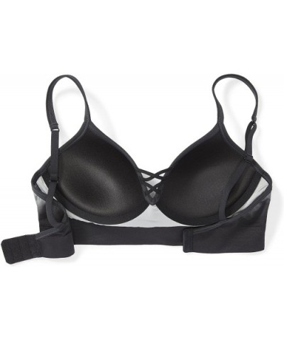 Women's Criss Cross Cropped Push-up Bralette (for A-C cups) - Black Dip Dye - CV188ZS8D4D $16.74 Bras