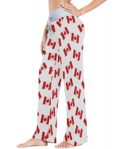 Women's Loose Casual Comfy Pajama Pants Drawstring Palazzo Wide Leg Lounge Pants - Color8 - CL197EK2CS6 $44.59 Bottoms