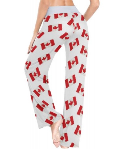 Women's Loose Casual Comfy Pajama Pants Drawstring Palazzo Wide Leg Lounge Pants - Color8 - CL197EK2CS6 $44.59 Bottoms