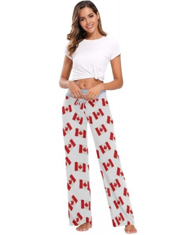 Women's Loose Casual Comfy Pajama Pants Drawstring Palazzo Wide Leg Lounge Pants - Color8 - CL197EK2CS6 $44.59 Bottoms