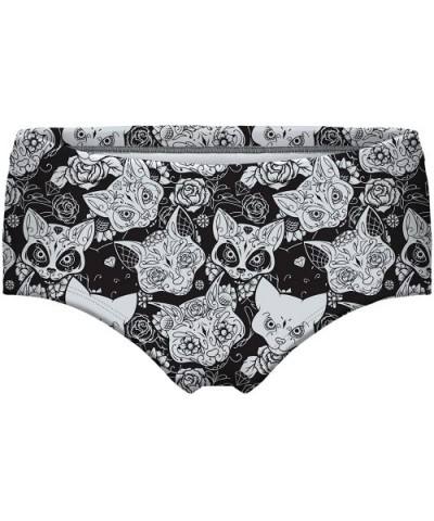 Women's Girls Smooth Plus Size Print Briefs Undies Underwear Panties - A-cats - CD18EKNDME0 $18.67 Panties