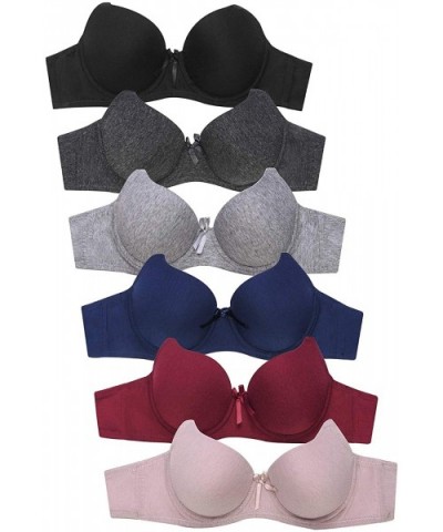 Womens Everyday 6 Pack of Bras - 4307p - CP18OQZ9ACA $56.61 Bras