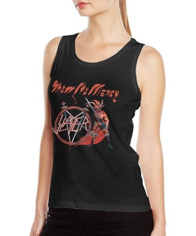 Woman Sexy Tank Cool Vest T Shirt-Slayer - Black - C8198XLRE8A $34.97 Camisoles & Tanks