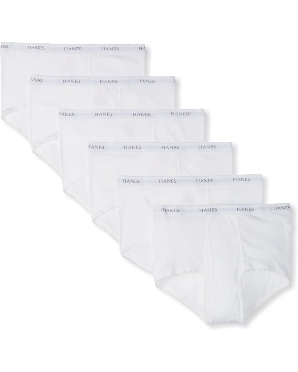 Men's 6 Pack Full-Cut Briefs - White - CF11BDJHOIZ $32.52 Briefs