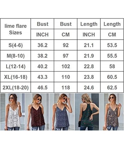 Women Sexy Fashion Cami Tank Tops Dressy Satin Camisoles - F Apricot Fragment Printed - CS197WNK57H $27.56 Camisoles & Tanks