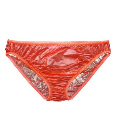 Plastic Bikini Panties PVC Underwear 3 Pack (XX-Large- Red) - Red - CS18LSU236U $22.08 Panties