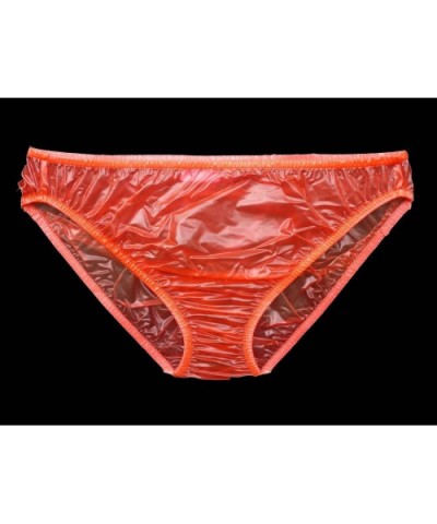 Plastic Bikini Panties PVC Underwear 3 Pack (XX-Large- Red) - Red - CS18LSU236U $22.08 Panties