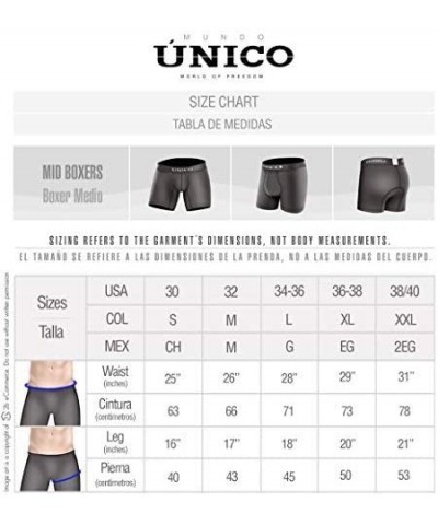 Underwear for Men Cotton Medium Boxer Briefs Ropa Interior de Hombre - 12000901 Asphalt - C912COPR33R $28.26 Sleep Bottoms