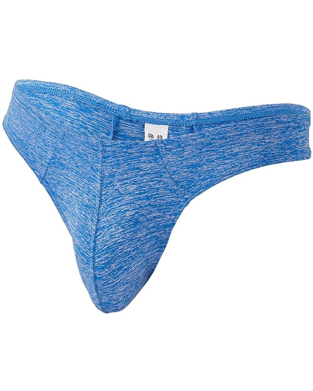 Men's Thongs Breathable Lightweight Comfort Bikini Low Rise Underwear G-Strings Briefs - Blue - CB18G9RTY0C $13.95 Briefs