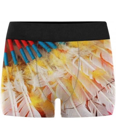 Men's Underwear Boxer Briefs Tie Dye Feather - Multi 1 - CL1927DG4IY $38.03 Boxer Briefs