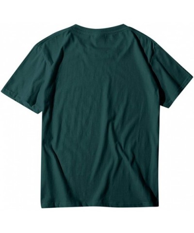 Patrick's Day Women's T-Shirt- Green O-Neck Short Sleeve Vest Blouse - E-green - C51944R29QZ $17.48 Tops