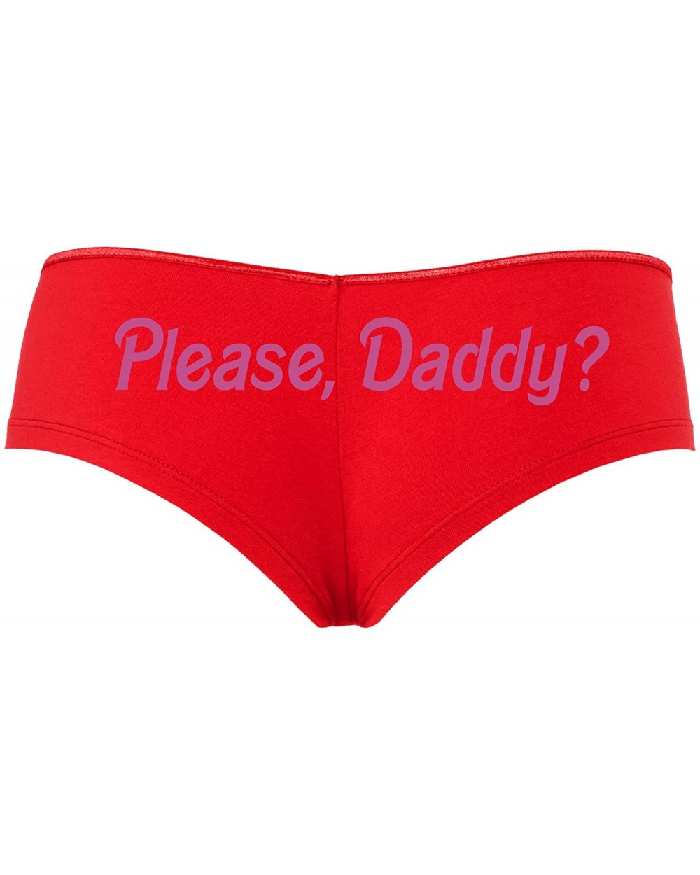 Please Daddy Yes Daddy DDLG Red Sexy Boyshort Panties BDSM Sub - Raspberry - CB18SSESA5C $21.73 Panties