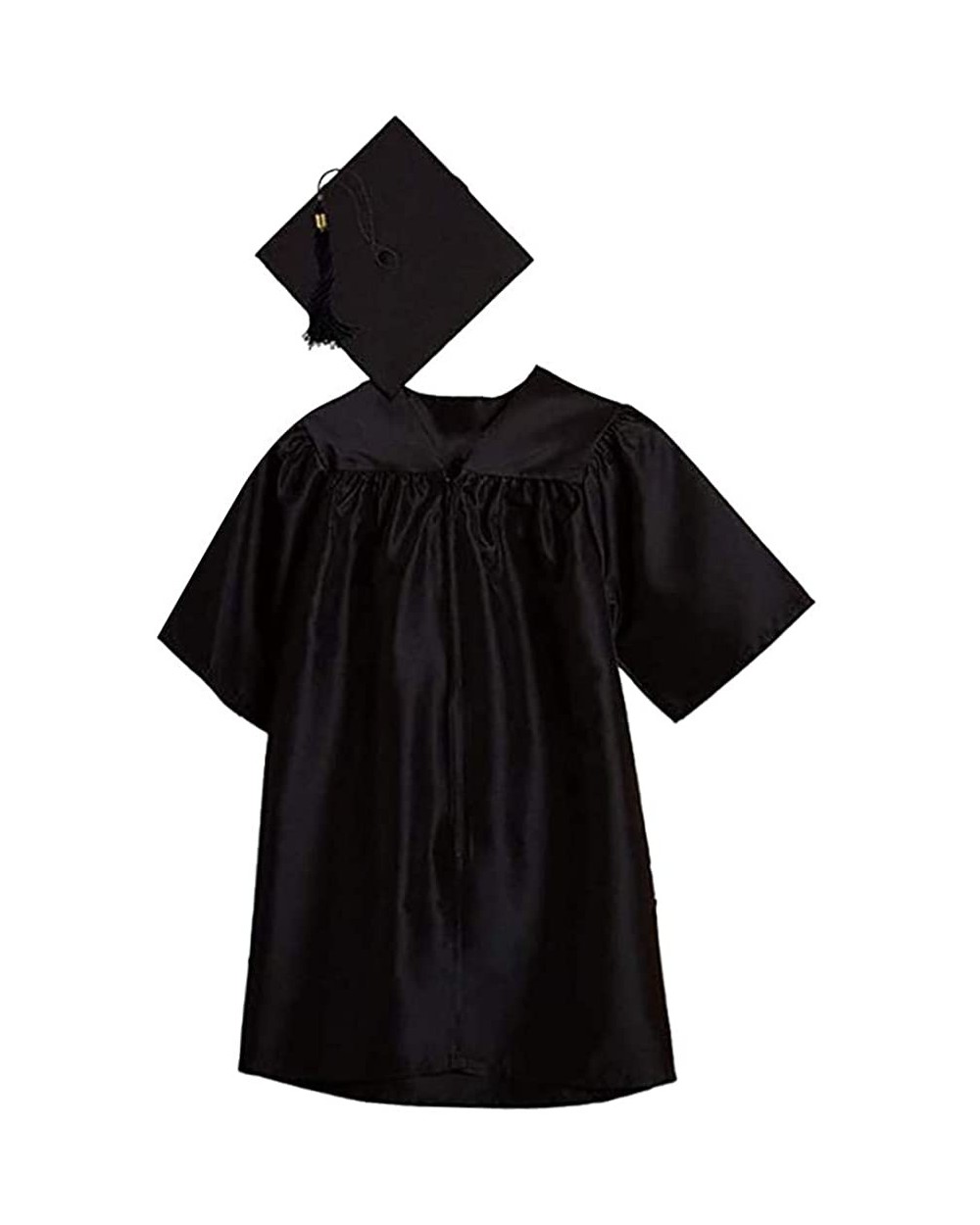 Preschool and Kindergarten Graduation Cap and Gown- Elegant Tassel and 2020 Charm Shiny Robe Gown - Black - CS19D6LM5GY $36.9...