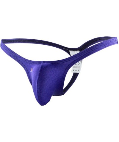 Bulge Thong 02 Collection POLIESTER - (Ag) Navy Blue - C911GNF5PH1 $44.69 G-Strings & Thongs