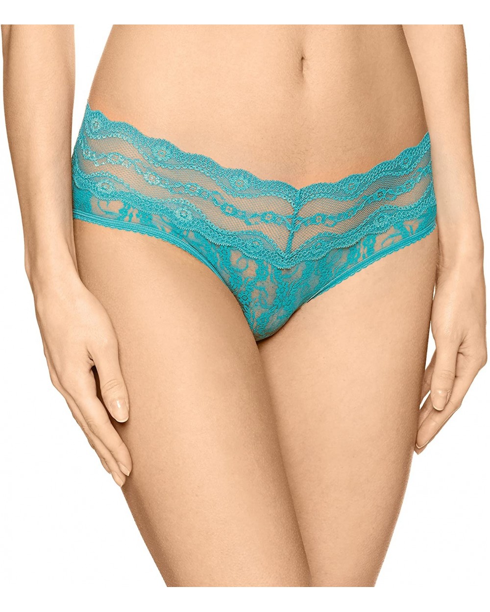 Women's Lace Kiss Hipster Panty - Peacock Blue - C318569CDSA $12.99 Panties