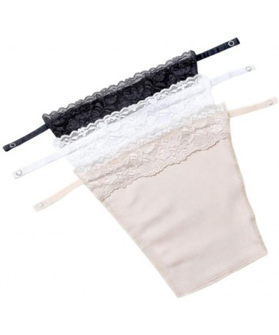 3pcs Peep-Proof Invisible Lace Bra- Breathable Women Underwear Breast Coverage- Clip-on Camisole for Women - CJ196S0MTOY $11....