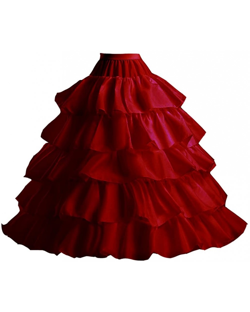 Wedding Ball Gown Petticoat 4-Hoop Crinoline Underskirt Evening Party Dress - 4 Hoop-burgundy - C918S2YQNQ5 $41.36 Slips