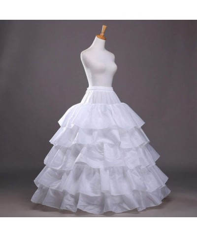 Wedding Ball Gown Petticoat 4-Hoop Crinoline Underskirt Evening Party Dress - 4 Hoop-burgundy - C918S2YQNQ5 $41.36 Slips