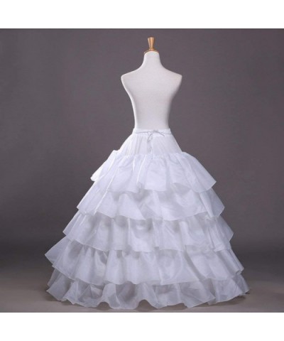 Wedding Ball Gown Petticoat 4-Hoop Crinoline Underskirt Evening Party Dress - 4 Hoop-burgundy - C918S2YQNQ5 $41.36 Slips