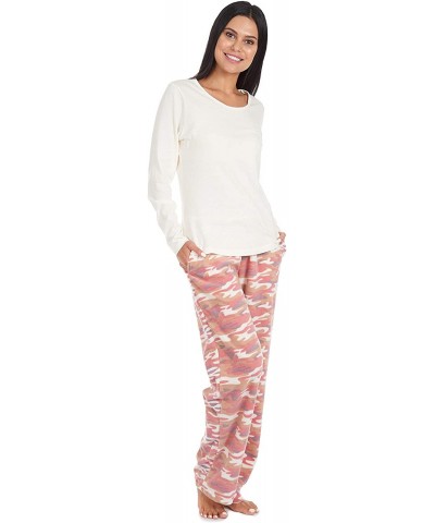 Women's Soft Pajama Shirt and Pants Set - Pink Camo - C4193UGAC3X $37.20 Sets