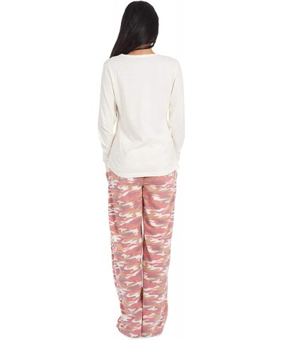 Women's Soft Pajama Shirt and Pants Set - Pink Camo - C4193UGAC3X $37.20 Sets