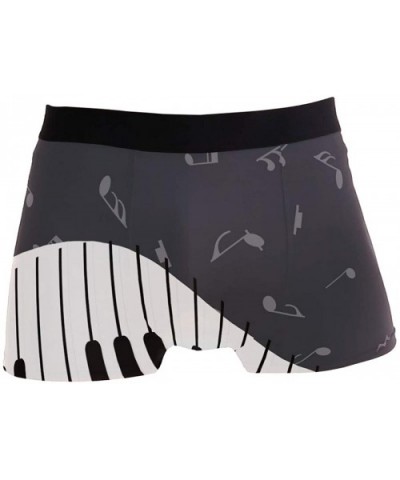 Mens Boxer Briefs Underwear Breathable Pouch Soft Underwear - Piano - C318ARKOLLU $25.46 Boxer Briefs