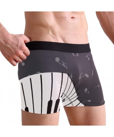 Mens Boxer Briefs Underwear Breathable Pouch Soft Underwear - Piano - C318ARKOLLU $25.46 Boxer Briefs