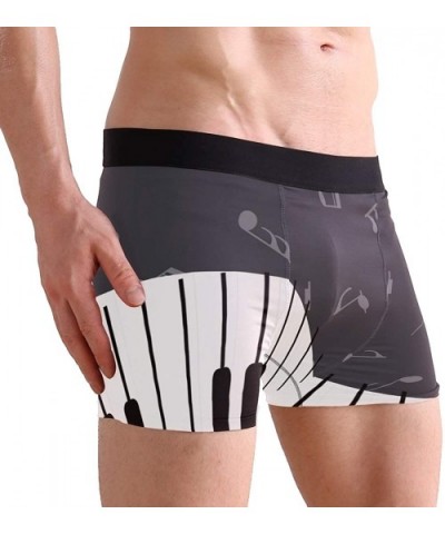 Mens Boxer Briefs Underwear Breathable Pouch Soft Underwear - Piano - C318ARKOLLU $25.46 Boxer Briefs