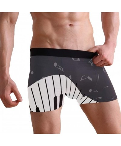 Mens Boxer Briefs Underwear Breathable Pouch Soft Underwear - Piano - C318ARKOLLU $25.46 Boxer Briefs