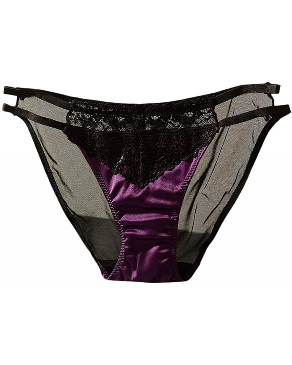 Women Personality Multi-Color Lace Underwear Ladies Hollow Out Underwear - Purple - C5199LGY3WQ $19.97 Garters & Garter Belts