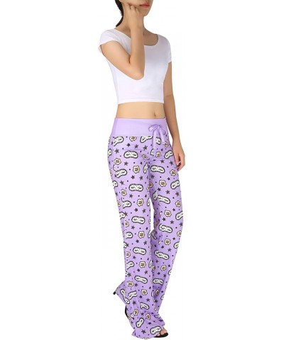 Womens Pajama Pants Wide Leg Sleepwear Casual Loose Lounge PJ Bottoms - Sleep Mask - C418W2AO44O $24.10 Bottoms