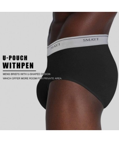 Mens Briefs Underwear Multipack Cotton Men's Soft Breathable Briefs - C 5 Pairs Mens Underwear - CW18ZZ3LGXE $36.53 Briefs