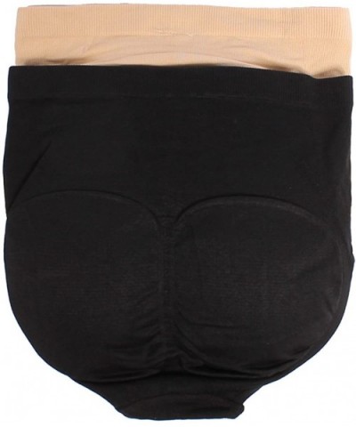 Padded Butt Lifter Panties 2 Packs - Black/Beige - C311T1DMGZ1 $20.42 Panties
