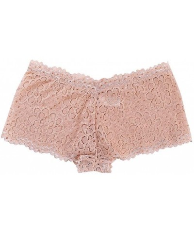 Sexy Underwear Pajamas Lace Sleepwear Brief Underpant Lingerie - Pink - CB198U8W4UL $22.08 Bras