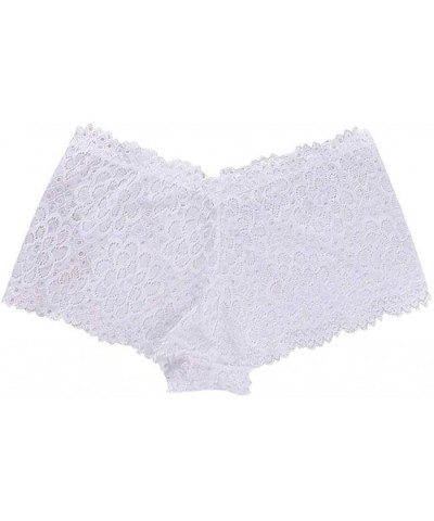 Sexy Underwear Pajamas Lace Sleepwear Brief Underpant Lingerie - Pink - CB198U8W4UL $22.08 Bras