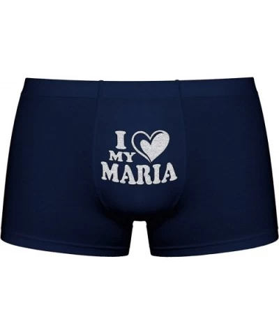 Cool Boxer Briefs | I Love My Maria | Innovative Gift. Birthday Present. Novelty Item. - Dark - CO18333RD0D $37.01 Boxers