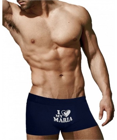 Cool Boxer Briefs | I Love My Maria | Innovative Gift. Birthday Present. Novelty Item. - Dark - CO18333RD0D $37.01 Boxers