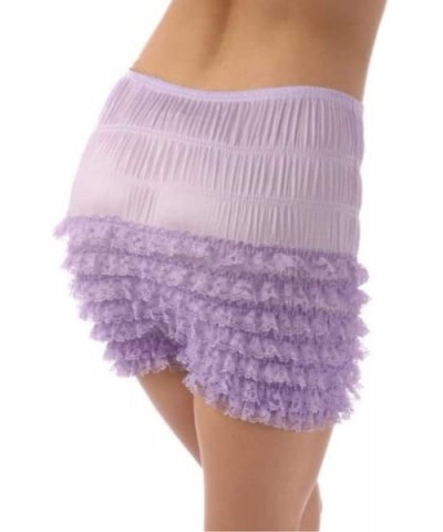 Womens Sexy Ruffle Panties Tanga Dance Bloomers Sissy Booty Shorts - Lilac - CY110GM2AN3 $27.91 Panties