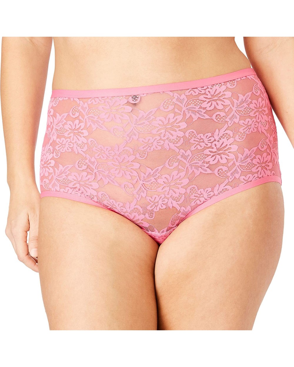 Women's Plus Size 2-Pack Lace Full-Cut Brief Underwear - Light Pack (0948) - CV18M6YM4YU $27.15 Panties